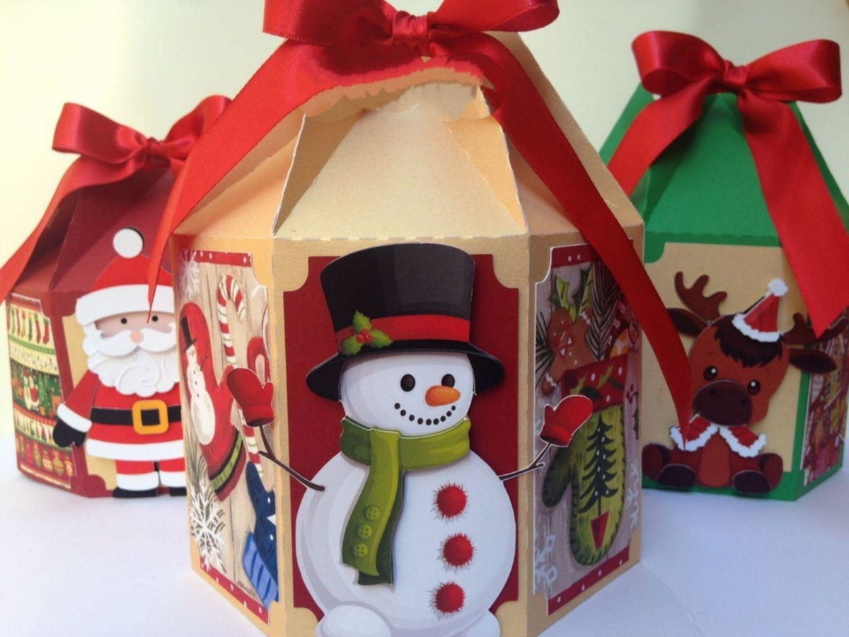 Arquivo de Corte Natal Caixa para Panetone #14602 - Imagem 3