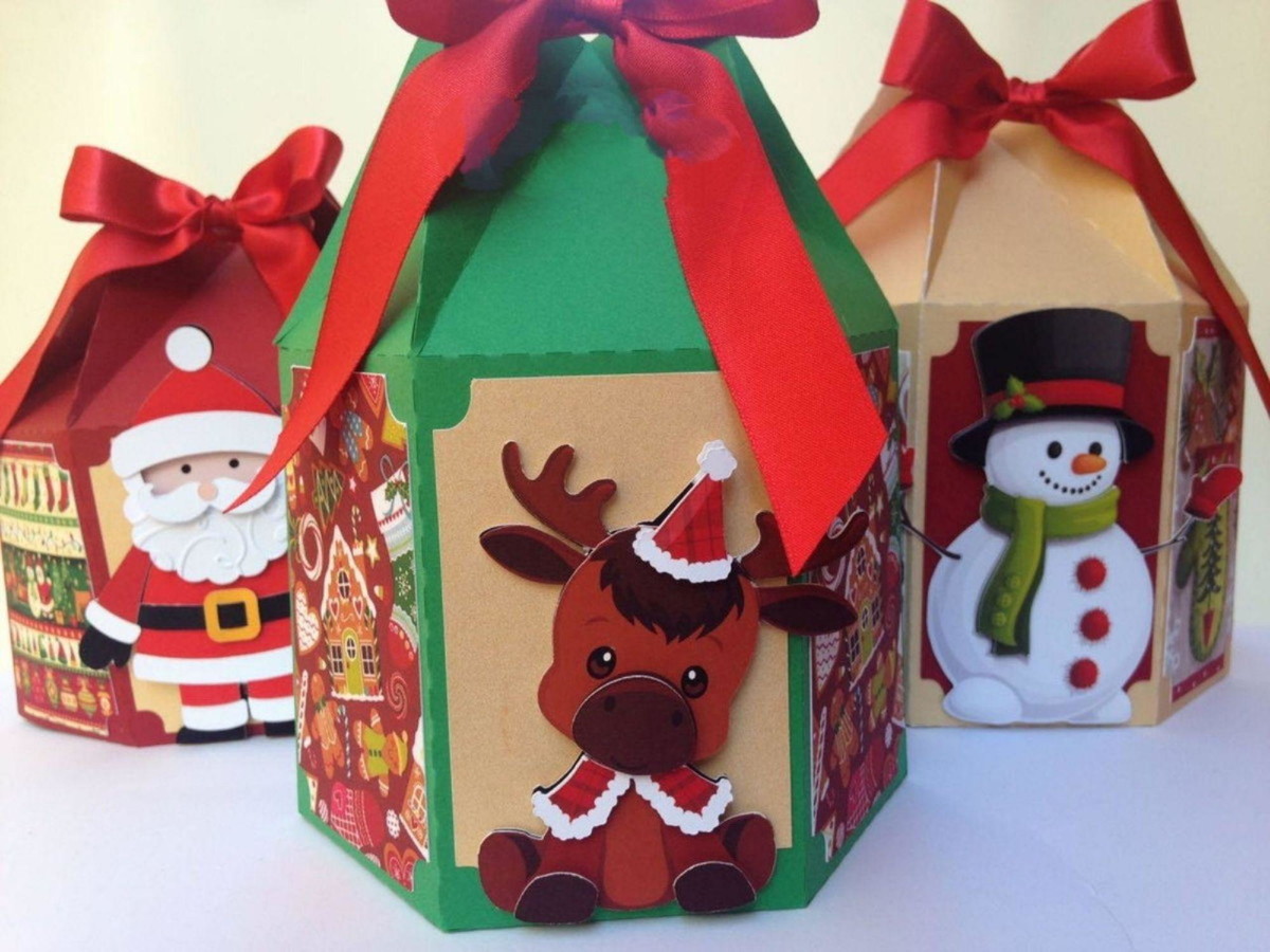 Arquivo de Corte Natal Caixa para Panetone #14602 - Imagem 2