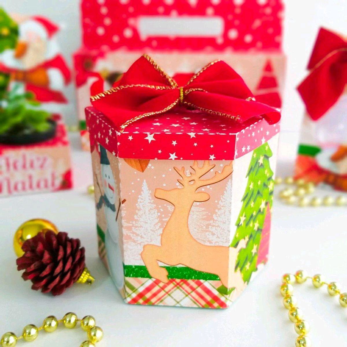 Arquivo de Corte Natal Caixa para Panetone (#2052)studio pdf - Imagem 3