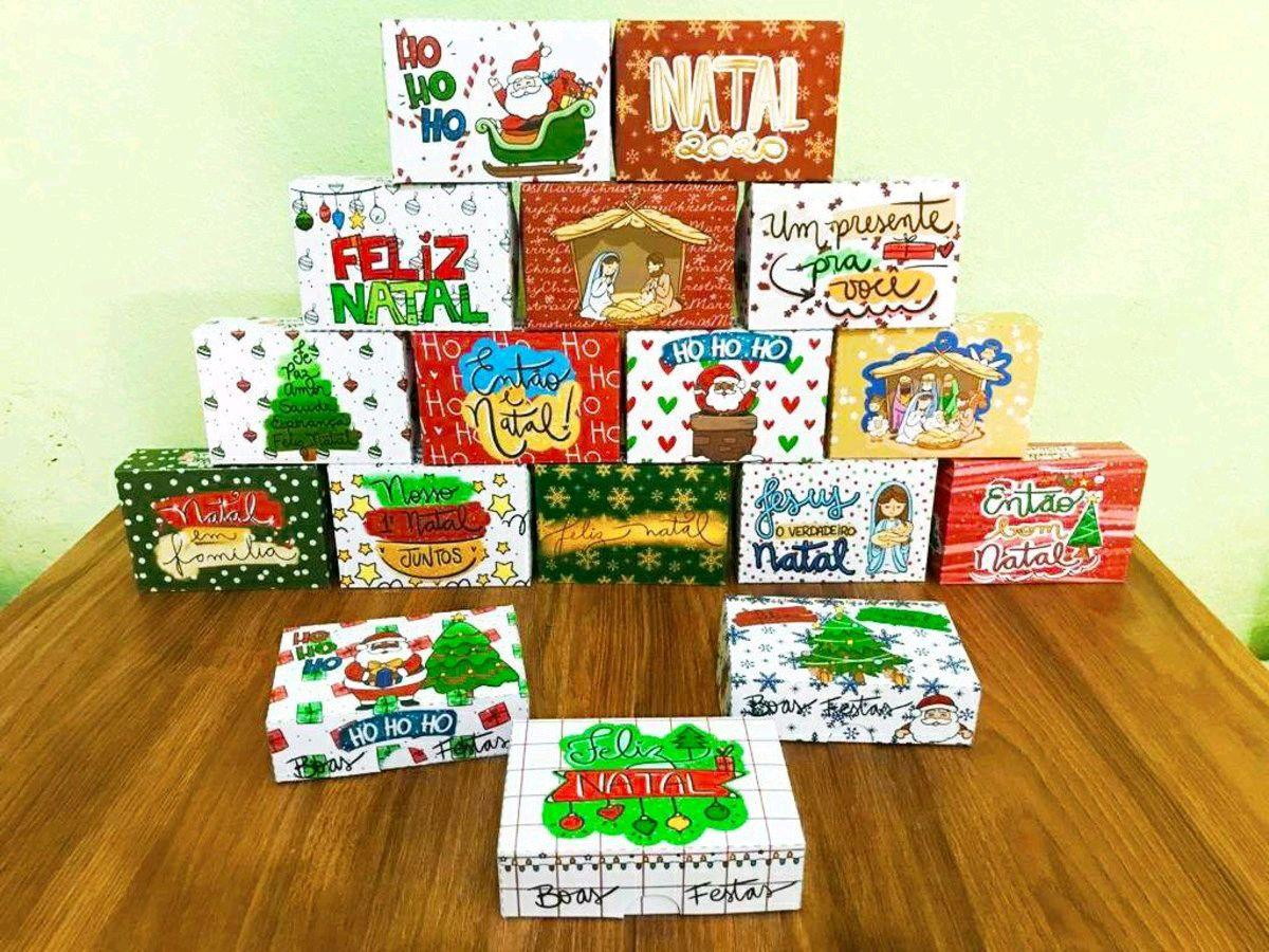 ARQUIVO DE CORTE NATAL CX PARA 6 DOCES (#2081)STUDIO PDF
