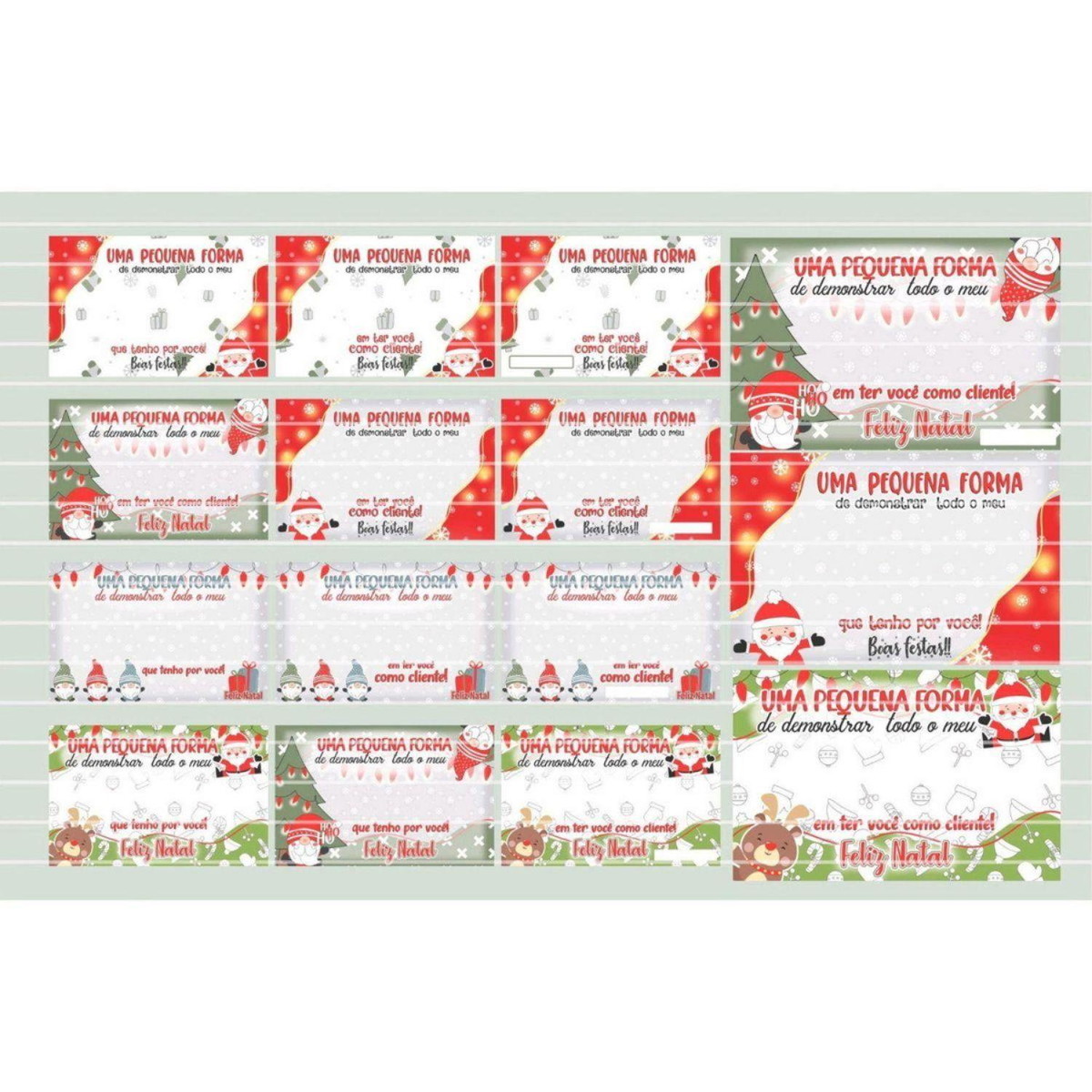 Arquivo de Corte Natal Kit Mimo Cartão Card Prestigio #11300 - Imagem 2