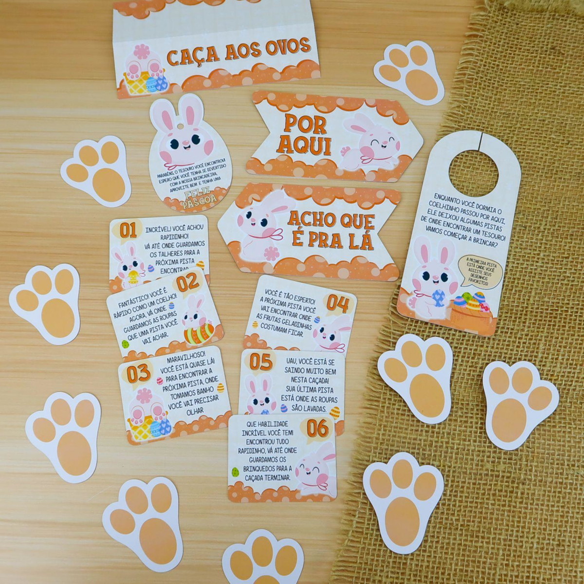Arquivo de Corte Pascoa Caça aos Ovos Coelho Laranja #17299