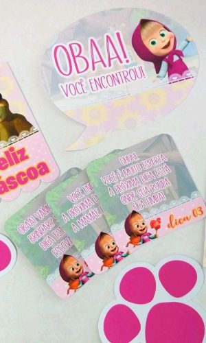 ARQUIVO DE CORTE PASCOA CAÇA AOS OVOS MASHA E O URSO #3596