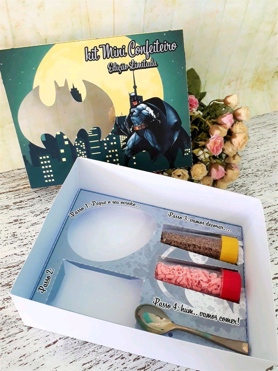 ARQUIVO DE CORTE PASCOA CAIXA MINI CONFEITEIRO BATMAN #3282 - Imagem 2