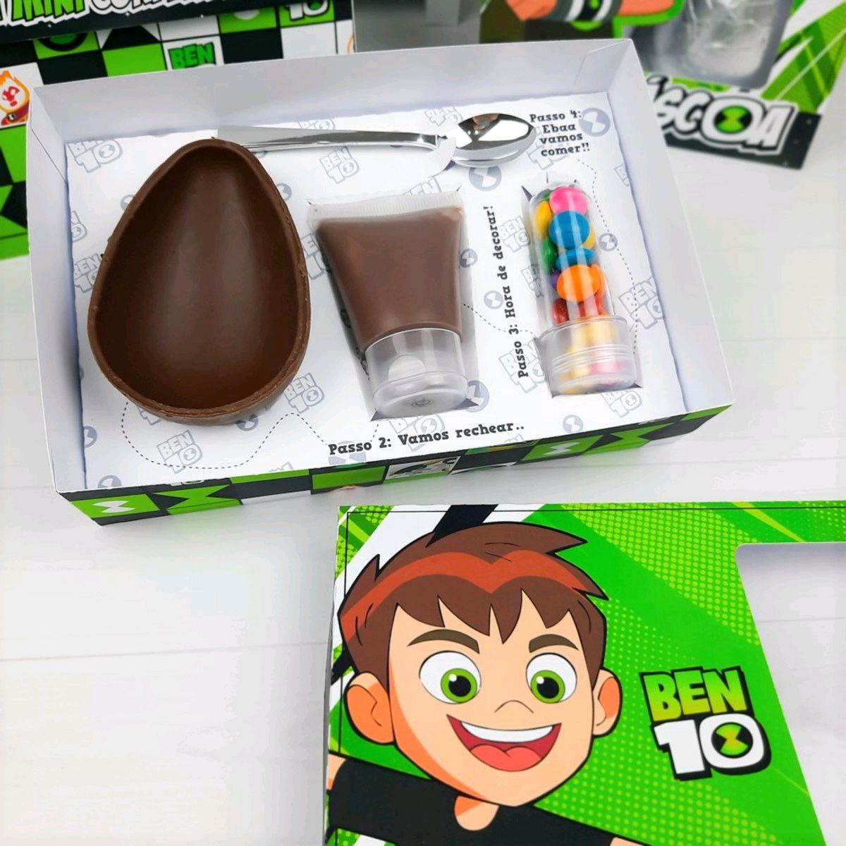 ARQUIVO DE CORTE PASCOA CAIXA MINI CONFEITEIRO BEN 10 #3361 - Imagem 2