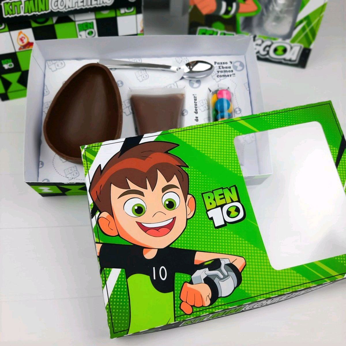 ARQUIVO DE CORTE PASCOA CAIXA MINI CONFEITEIRO BEN 10 #3361 - Imagem 3