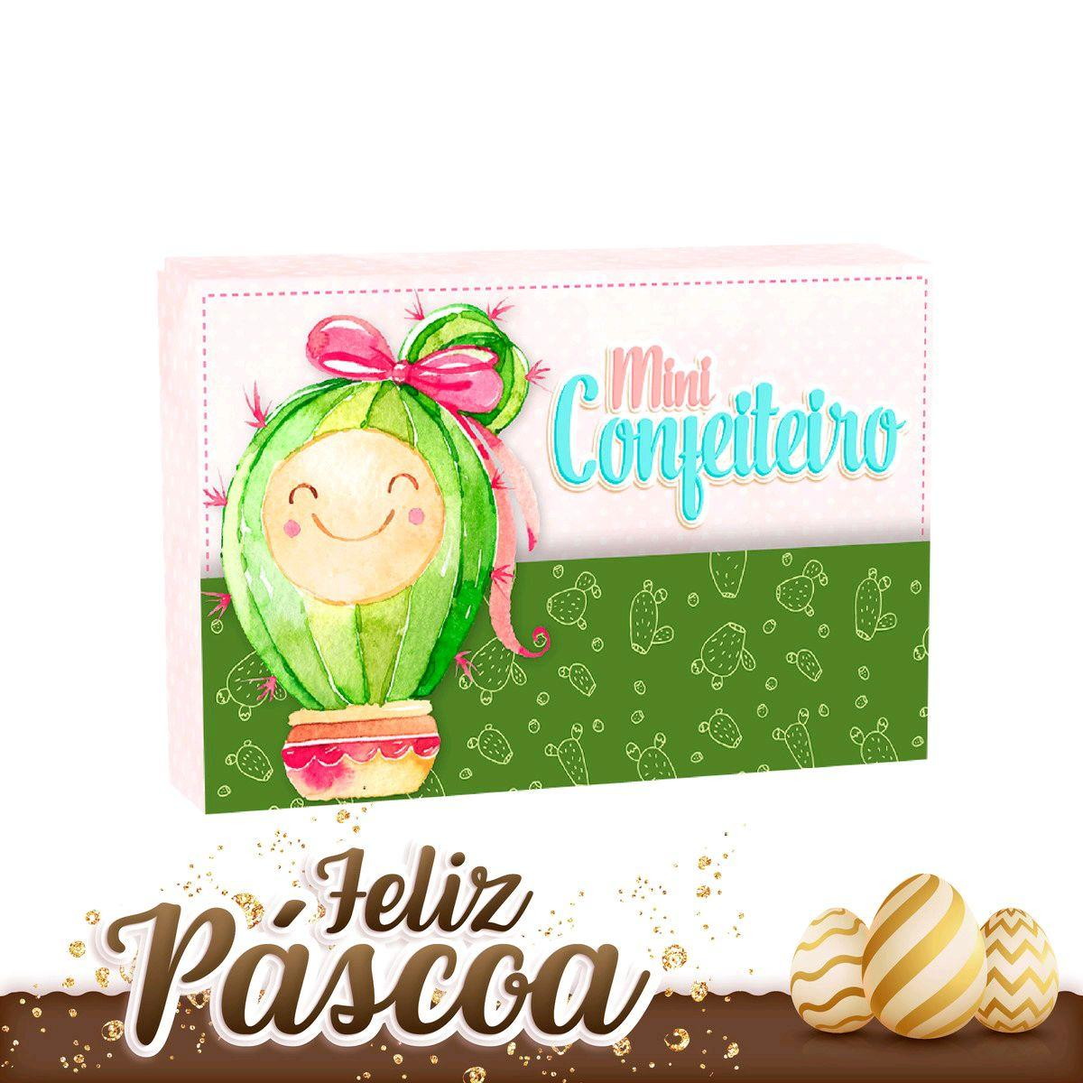 ARQUIVO DE CORTE PASCOA CAIXA MINI CONFEITEIRO CACTOS #3090 - Imagem 3