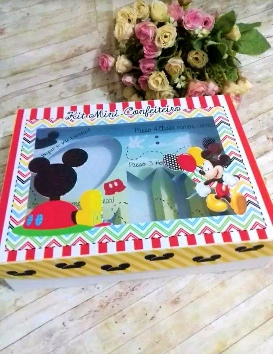 ARQUIVO DE CORTE PASCOA CAIXA MINI CONFEITEIRO MICKEY #3046