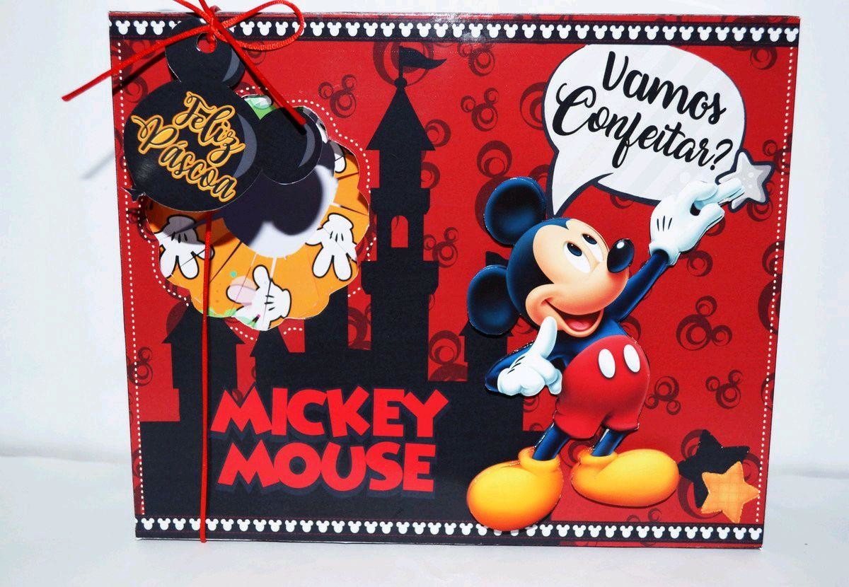 ARQUIVO DE CORTE PASCOA CAIXA MINI CONFEITEIRO MICKEY #3067