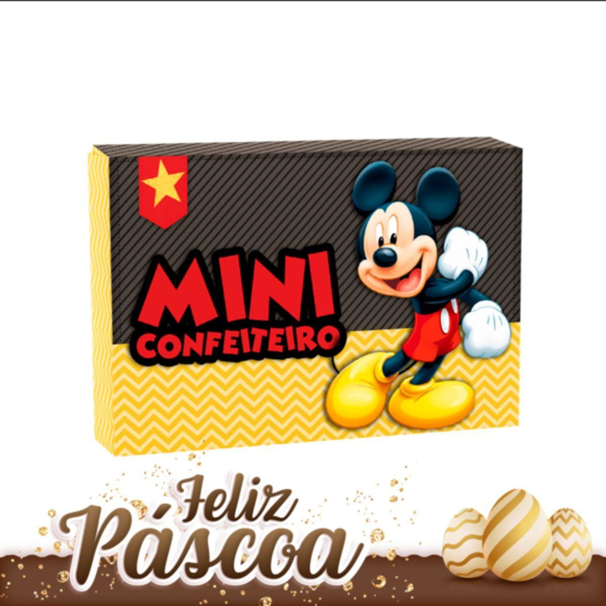 ARQUIVO DE CORTE PASCOA CAIXA MINI CONFEITEIRO MICKEY #3104 - Imagem 3