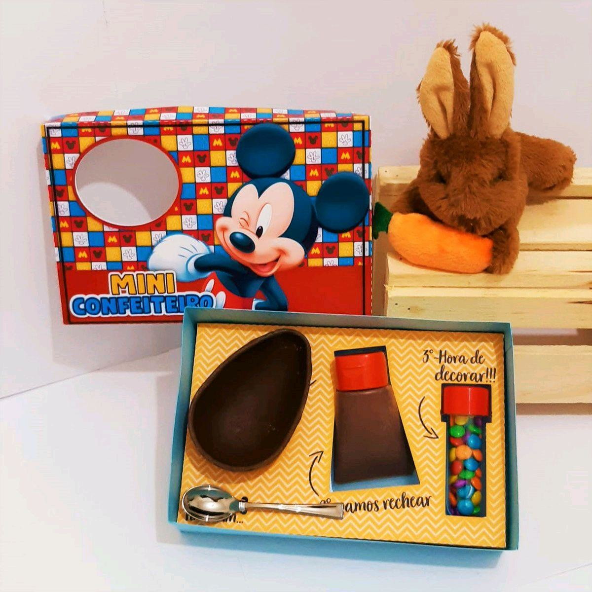 ARQUIVO DE CORTE PASCOA CAIXA MINI CONFEITEIRO MICKEY #3627