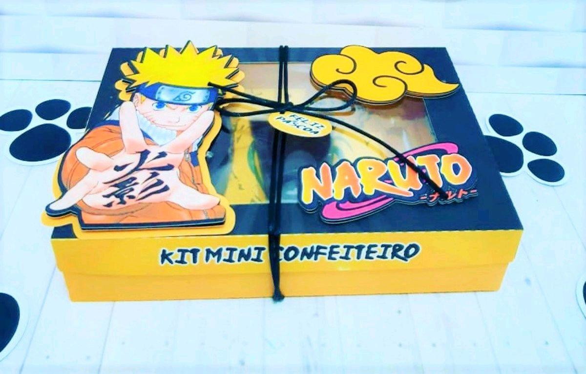 ARQUIVO DE CORTE PASCOA CAIXA MINI CONFEITEIRO NARUTO #3483 - Imagem 3