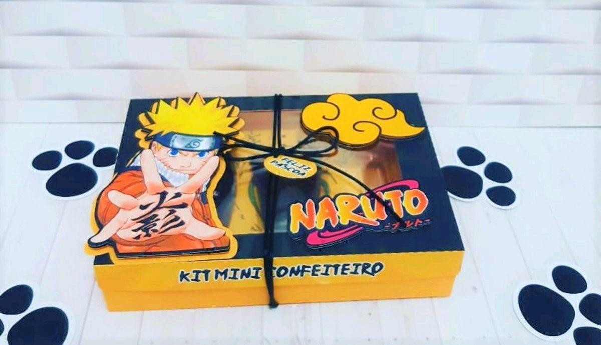 ARQUIVO DE CORTE PASCOA CAIXA MINI CONFEITEIRO NARUTO #3483 - Imagem 2