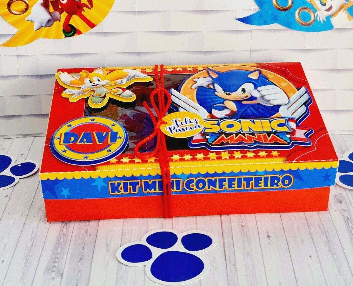 Arquivo de Corte Pascoa Caixa Mini Confeiteiro Sonic (#3229) - Imagem 2