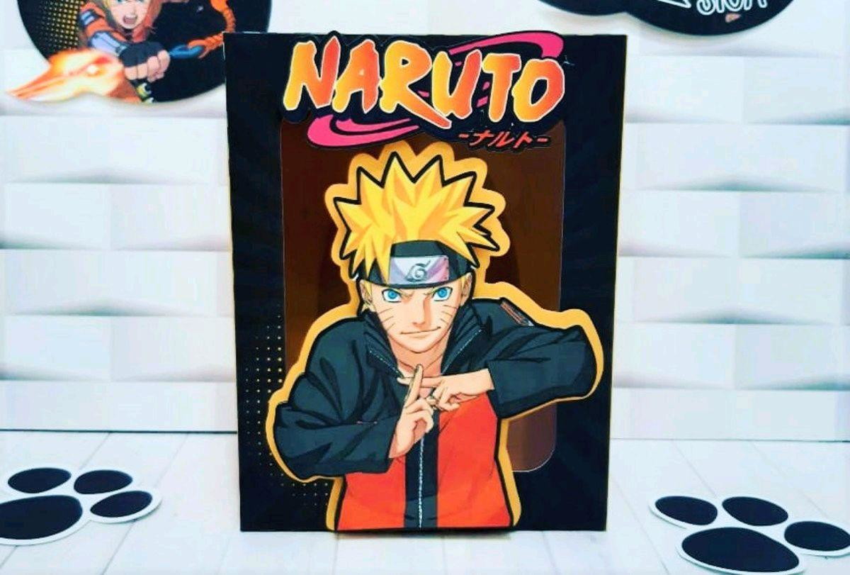 ARQUIVO DE CORTE PASCOA CAIXA OVO DE COLHER NARUTO #3508 - Imagem 2