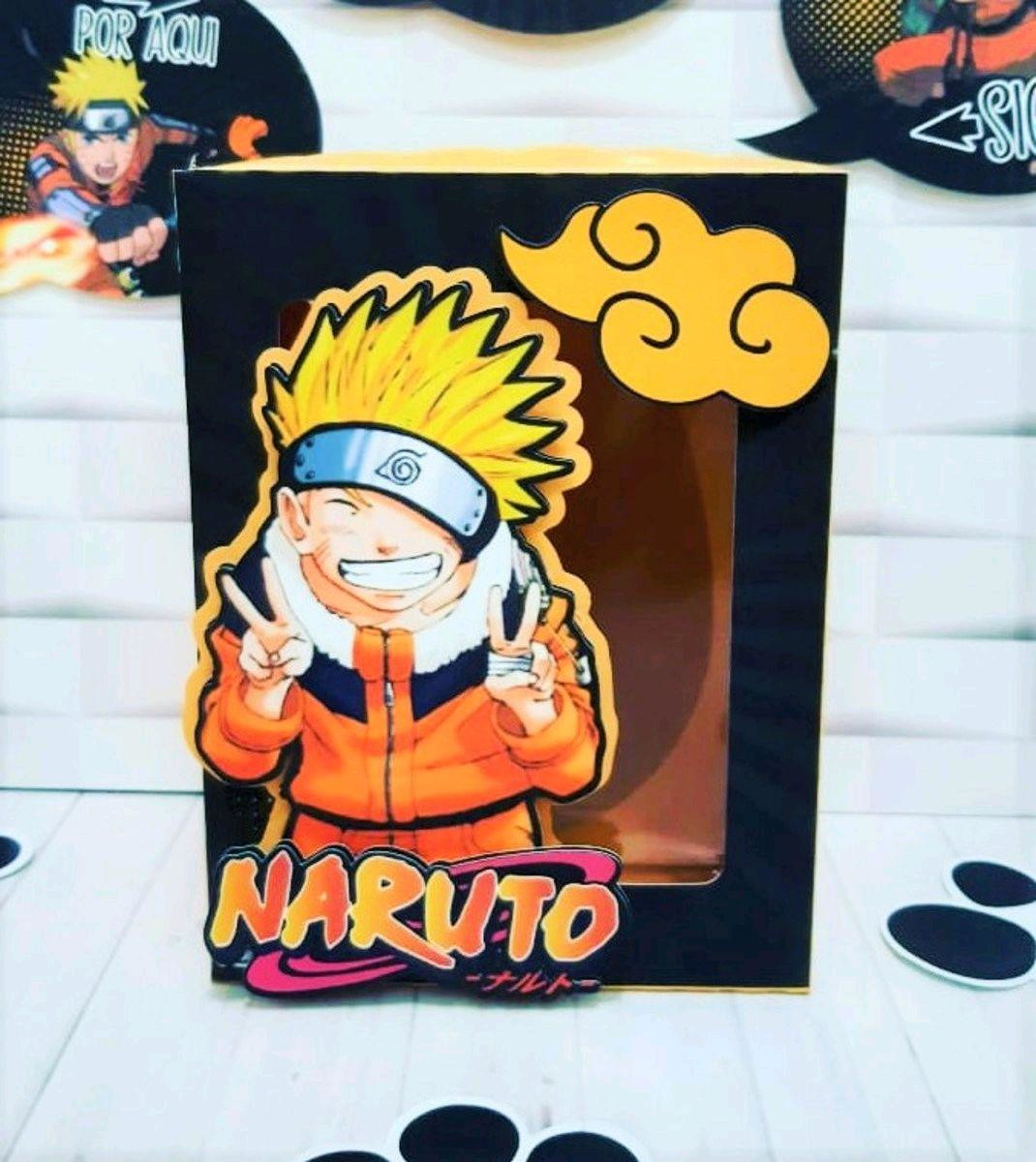 ARQUIVO DE CORTE PASCOA CAIXA OVO DE COLHER NARUTO #3509 - Imagem 2