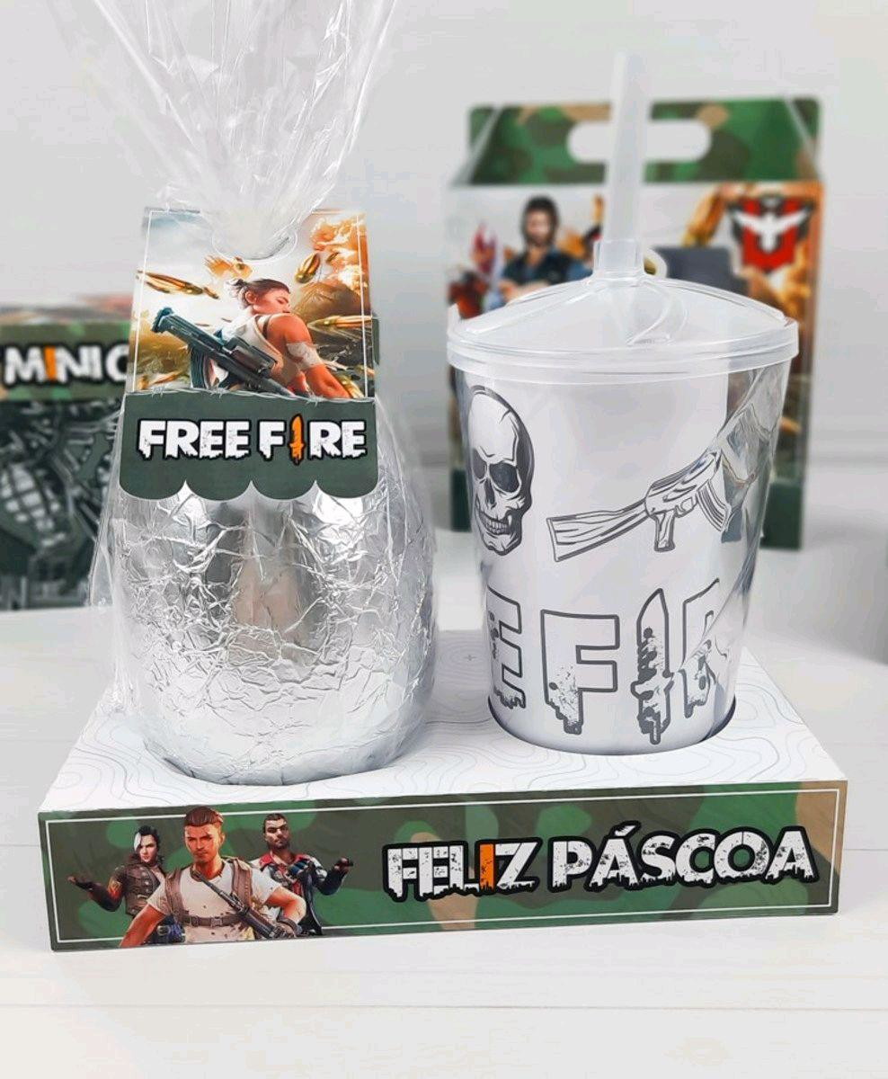 ARQUIVO DE CORTE PASCOA CAIXA OVO E COPO FREE FIRE (#3408)