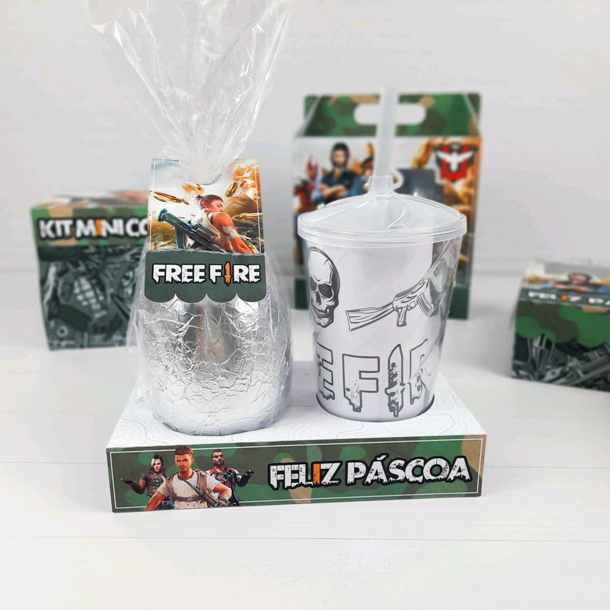 ARQUIVO DE CORTE PASCOA CAIXA OVO E COPO FREE FIRE (#3408) - Imagem 2