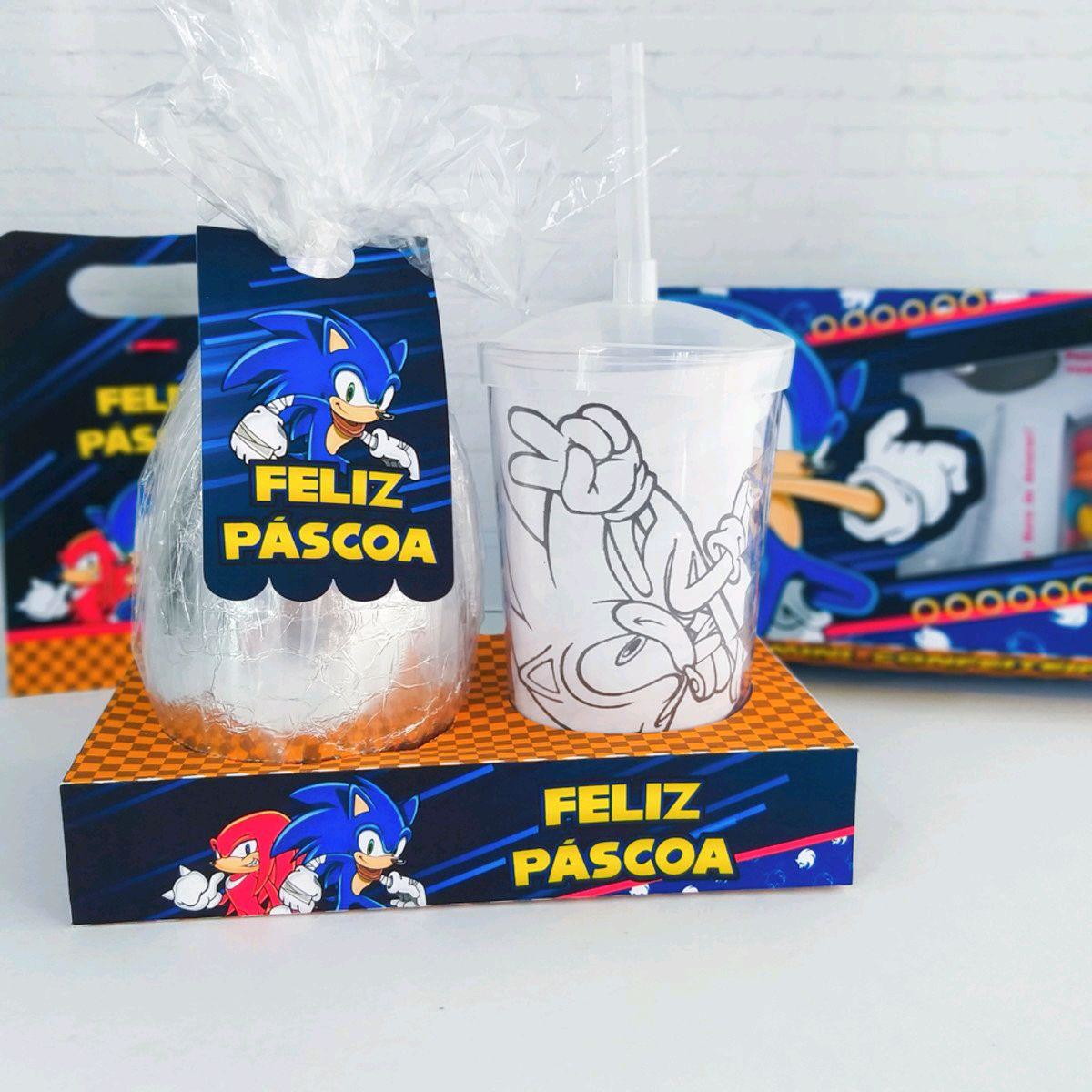 ARQUIVO DE CORTE PASCOA CAIXA OVO E COPO SONIC #3622 - Imagem 2