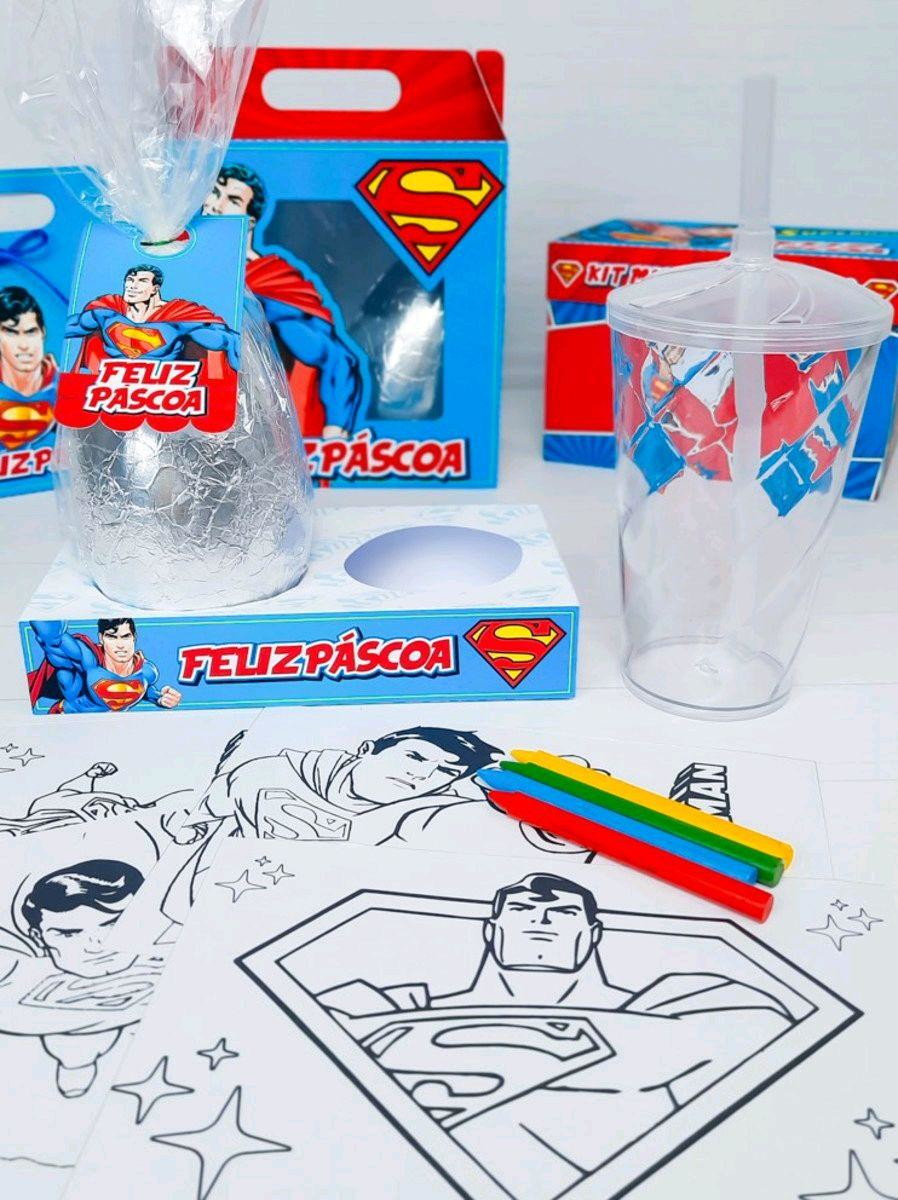 ARQUIVO DE CORTE PASCOA CAIXA OVO E COPO SUPERMAN (#3436)
