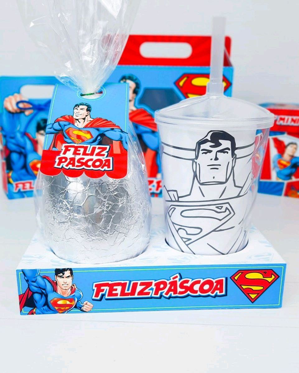 ARQUIVO DE CORTE PASCOA CAIXA OVO E COPO SUPERMAN (#3436) - Imagem 2