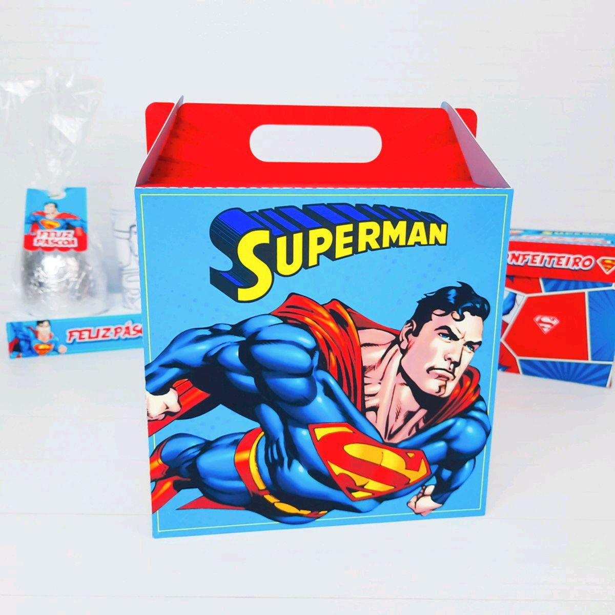 Arquivo de Corte Pascoa Caixa Ovo e Copo Superman (#3437) - Imagem 2