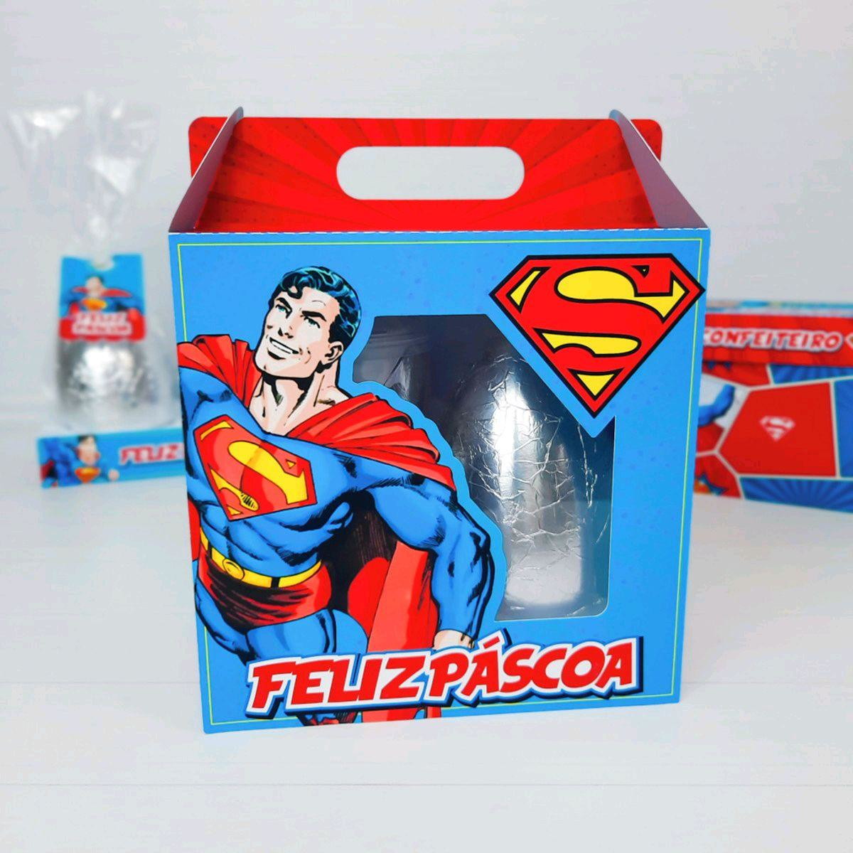 Arquivo de Corte Pascoa Caixa Ovo e Copo Superman (#3437) - Imagem 3