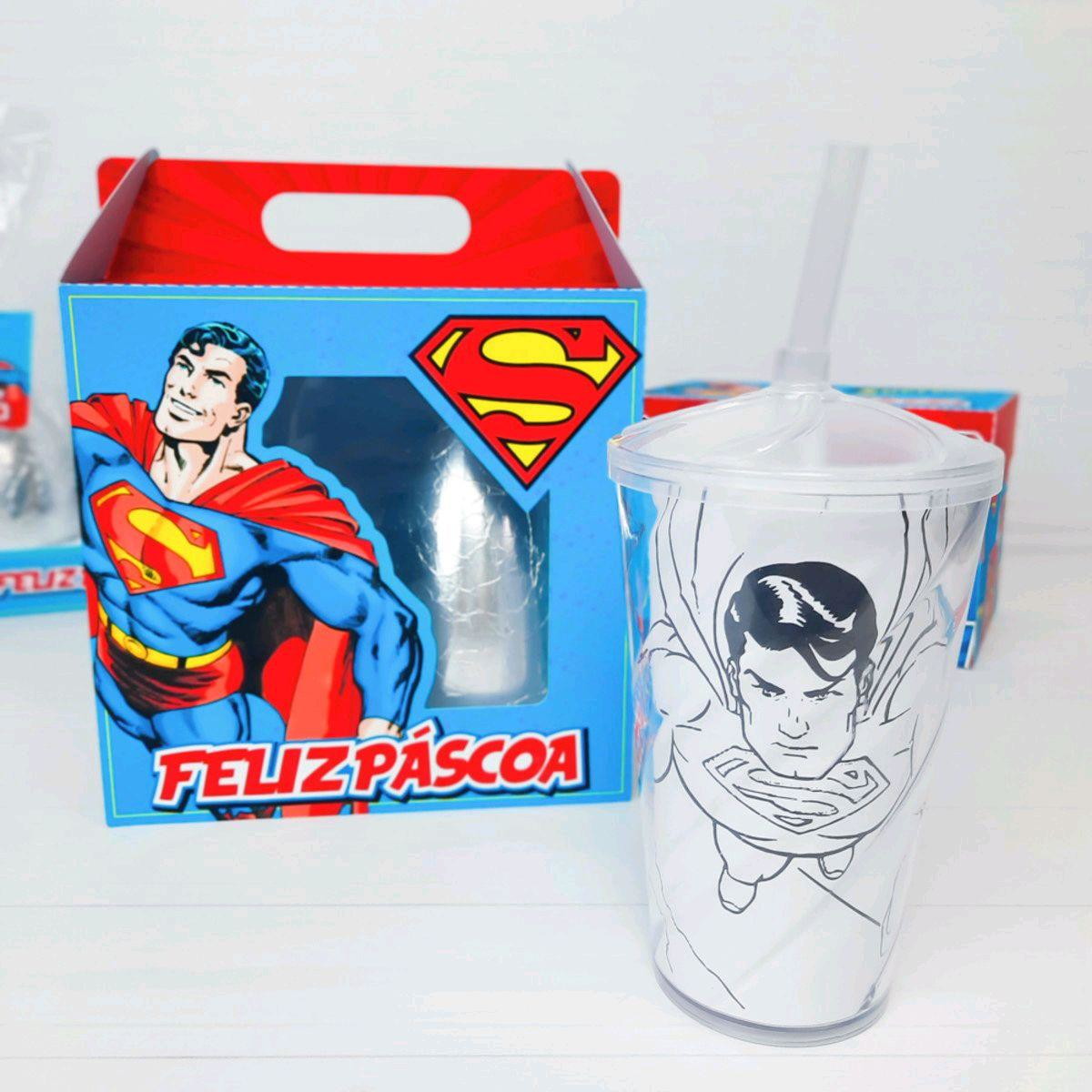 Arquivo de Corte Pascoa Caixa Ovo e Copo Superman (#3437)
