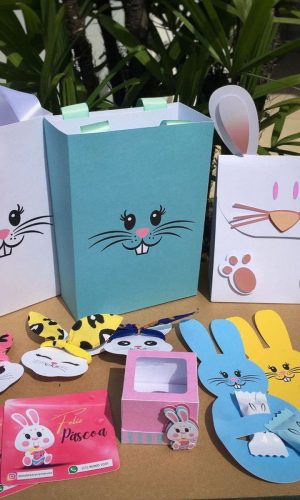 Arquivo de Corte Pascoa Kit Sacolas #13816 Studio e pdf