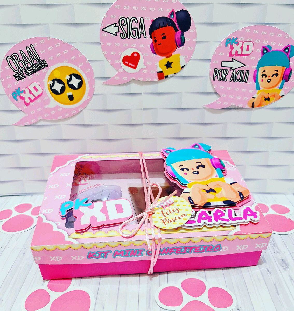 ARQUIVO DE CORTE PASCOA MINI CONFEITEIRO PK XD MENINA #3224 - Imagem 2