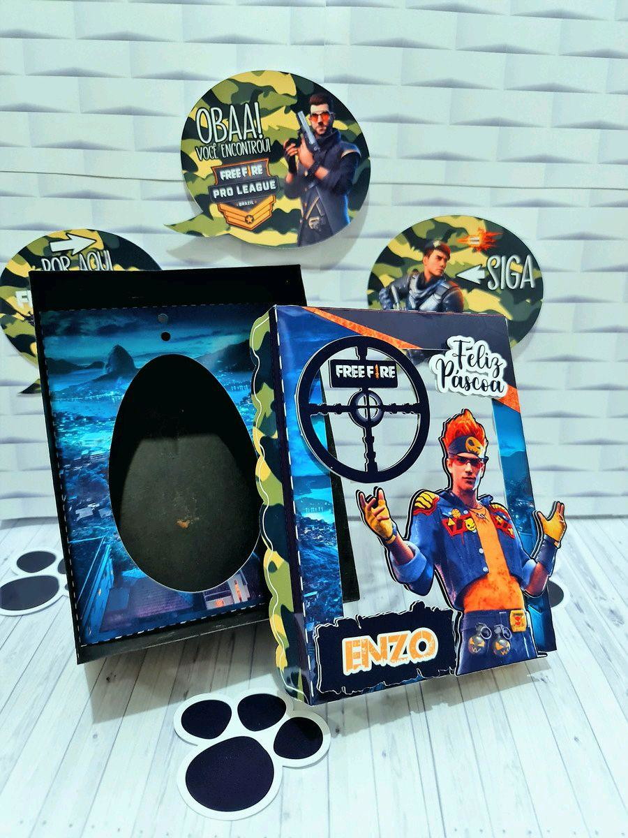ARQUIVO DE CORTE PASCOA OVO DE COLHER FREE FIRE 250g #3315