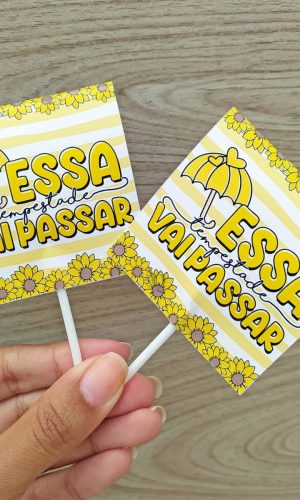 Arquivo De Corte Porta Pirulito Setembro Amarelo #15280