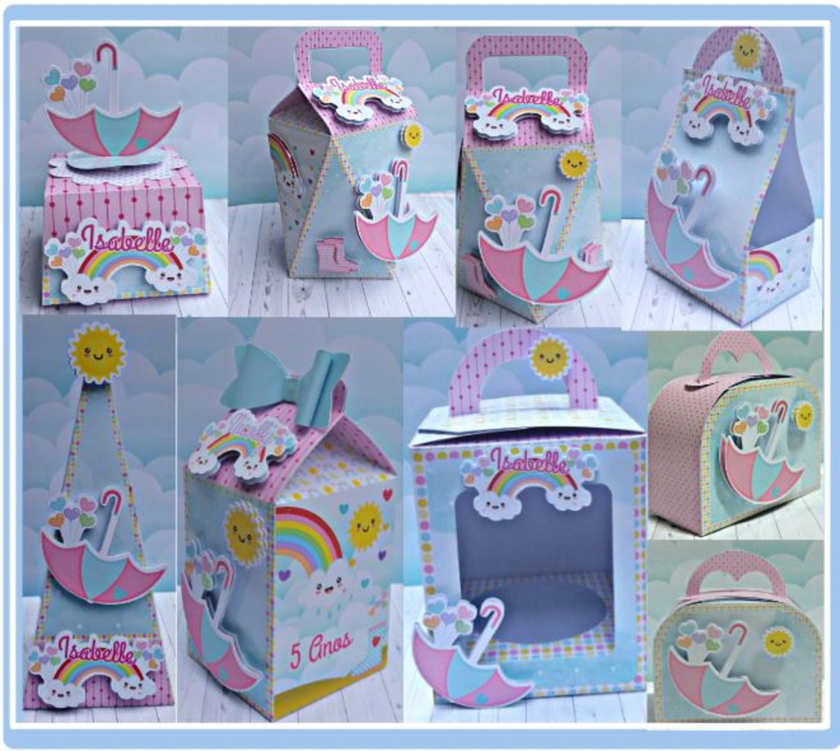 Arquivo de Corte Silhouette Chuva de Amor Envio Imediato - Imagem 3