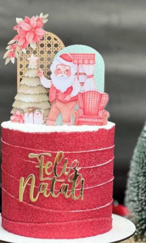 Arquivo de Corte Topo Aquarela Natal