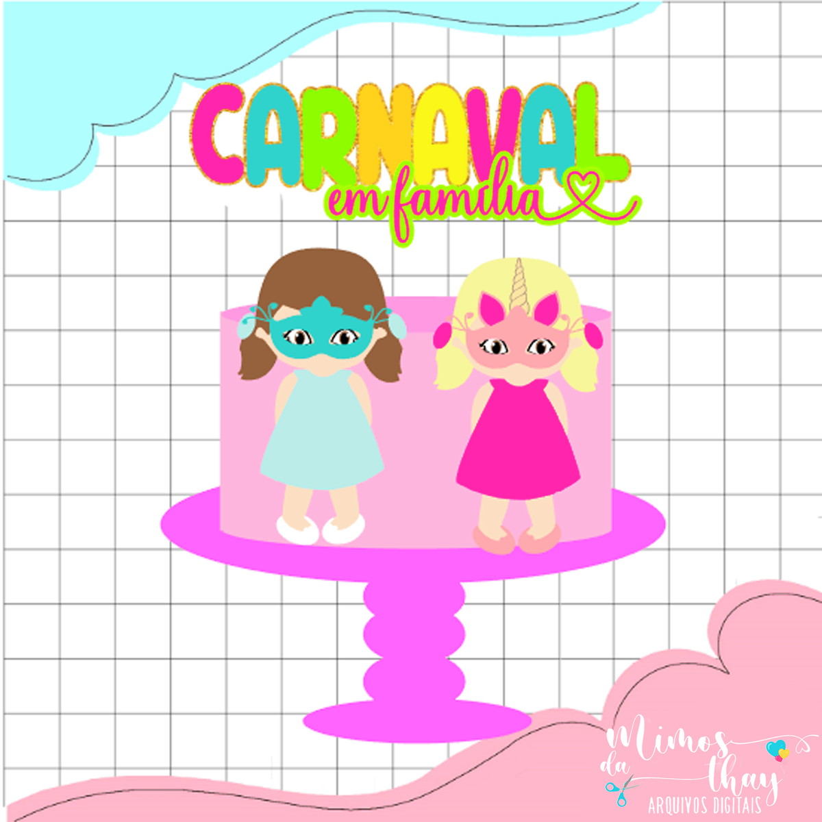 Arquivo de Corte: Topo Carnaval em Familia Meninas 056