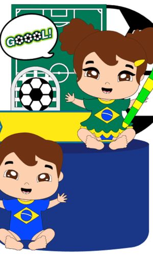 Arquivo de Corte: Topo Copa do Mundo Brasil Babys 044