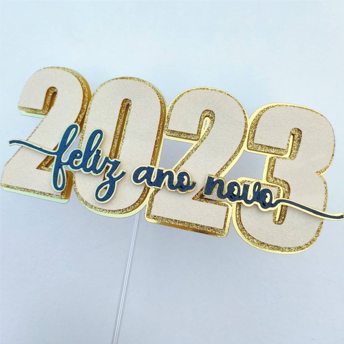 Arquivo de Corte Topo de Bolo Ano Novo 2023 014