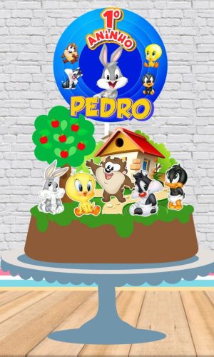 Arquivo de Corte Topo de Bolo Baby Looney Tunes #17202