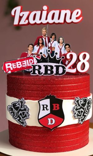 Arquivo de Corte: Topo de Bolo Banda Rebelde Rbd 002