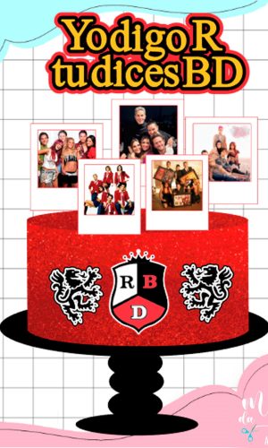 Arquivo de Corte: Topo de Bolo Banda Rebelde Rbd 003