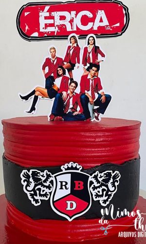 Arquivo de Corte: Topo de Bolo Banda Rebelde Rbd 004