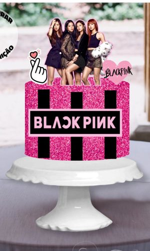 Arquivo de Corte Topo de Bolo Black Pink