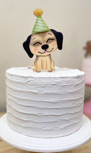 Arquivo de Corte: Topo de Bolo Cachorrinho 004