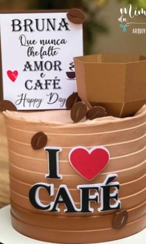 Arquivo de Corte: Topo de Bolo Café 002
