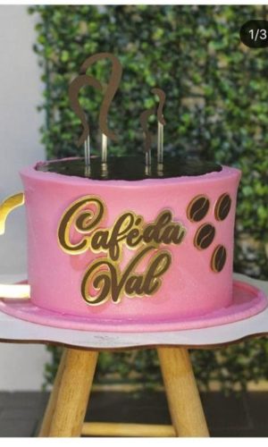 Arquivo de corte topo de bolo café