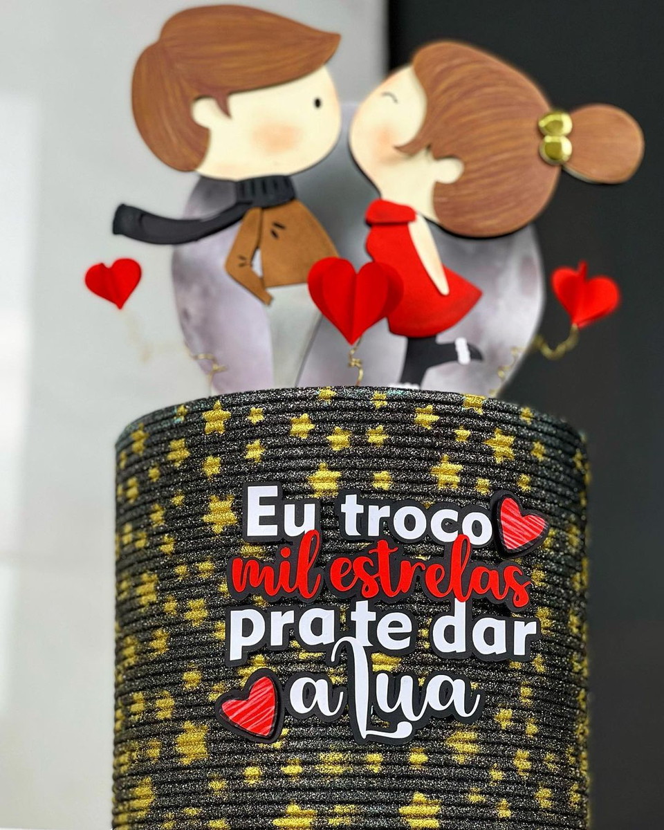 ARQUIVO DE CORTE TOPO DE BOLO CASAL DIA DOS NAMORADOS 009 - Imagem 2