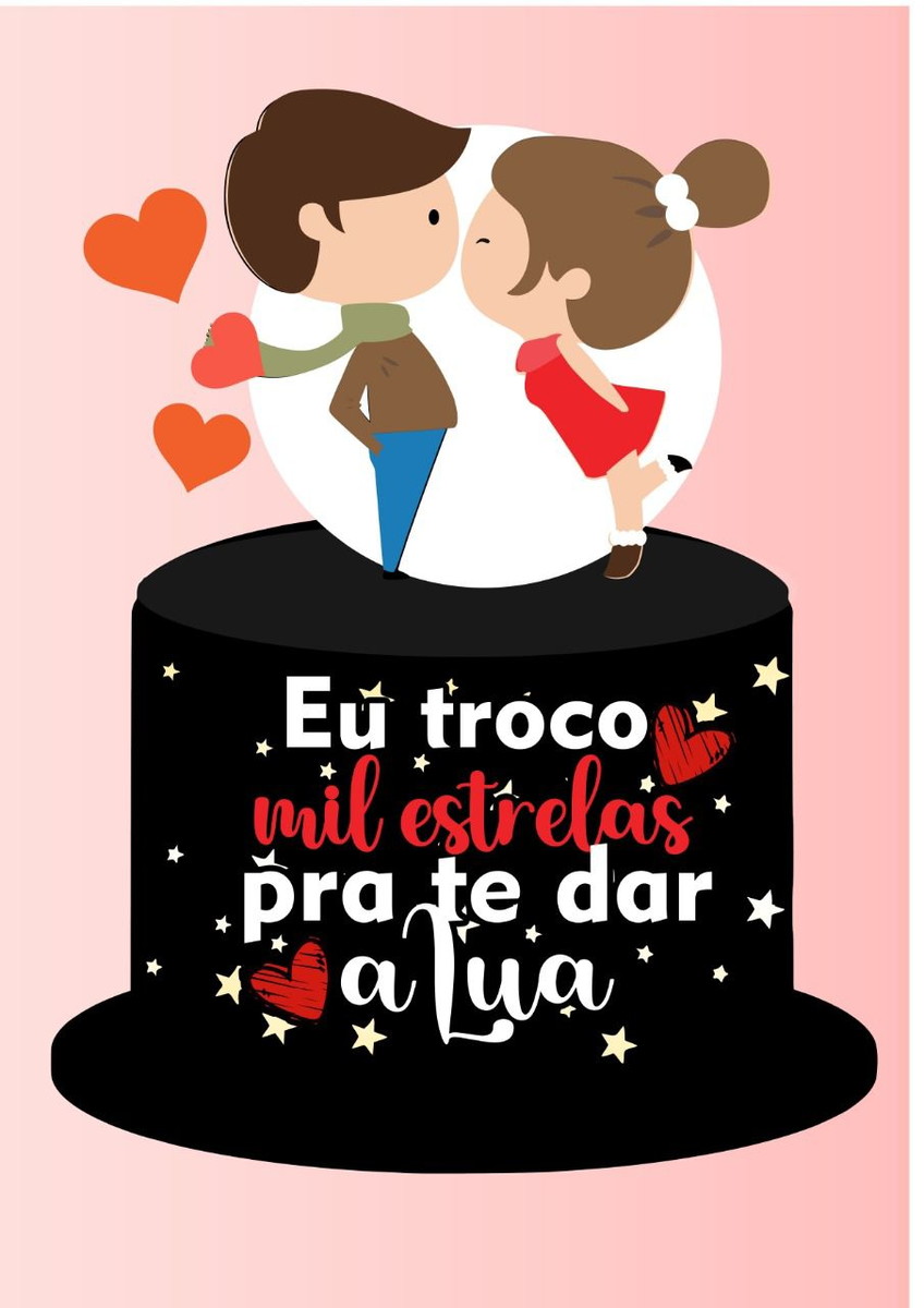 ARQUIVO DE CORTE TOPO DE BOLO CASAL DIA DOS NAMORADOS 009 - Imagem 4
