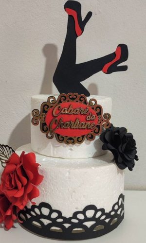 Arquivo de Corte: Topo de Bolo Chá de Lingerie + Flor 3d 004