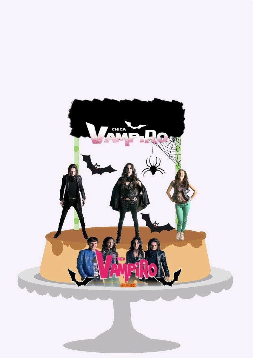 ARQUIVO DE CORTE TOPO DE BOLO CHICA VAMPIRO (#1530)