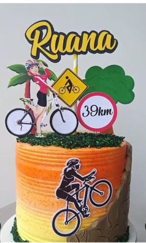 Arquivo de Corte Topo de Bolo Ciclista